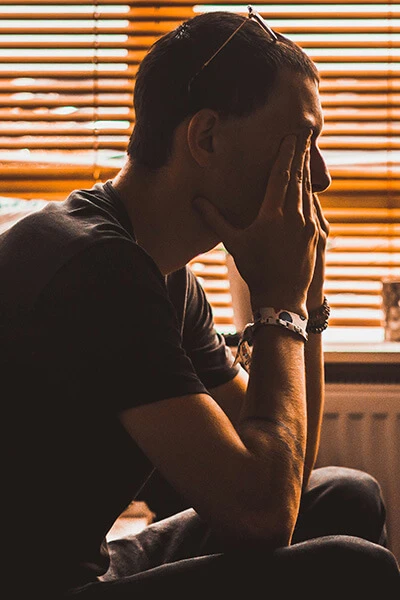 Man sitting in office