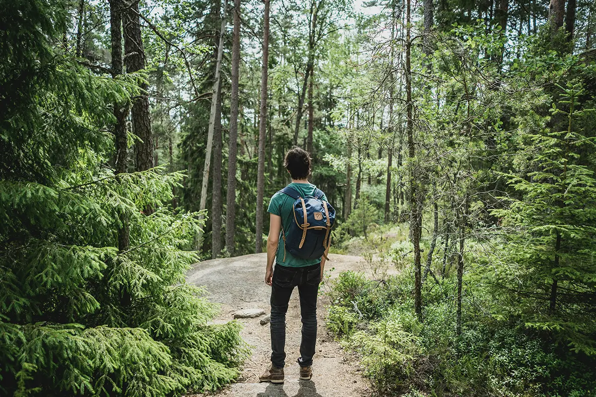 What Are the 7 Types of OCD? Person walking through a wood trail